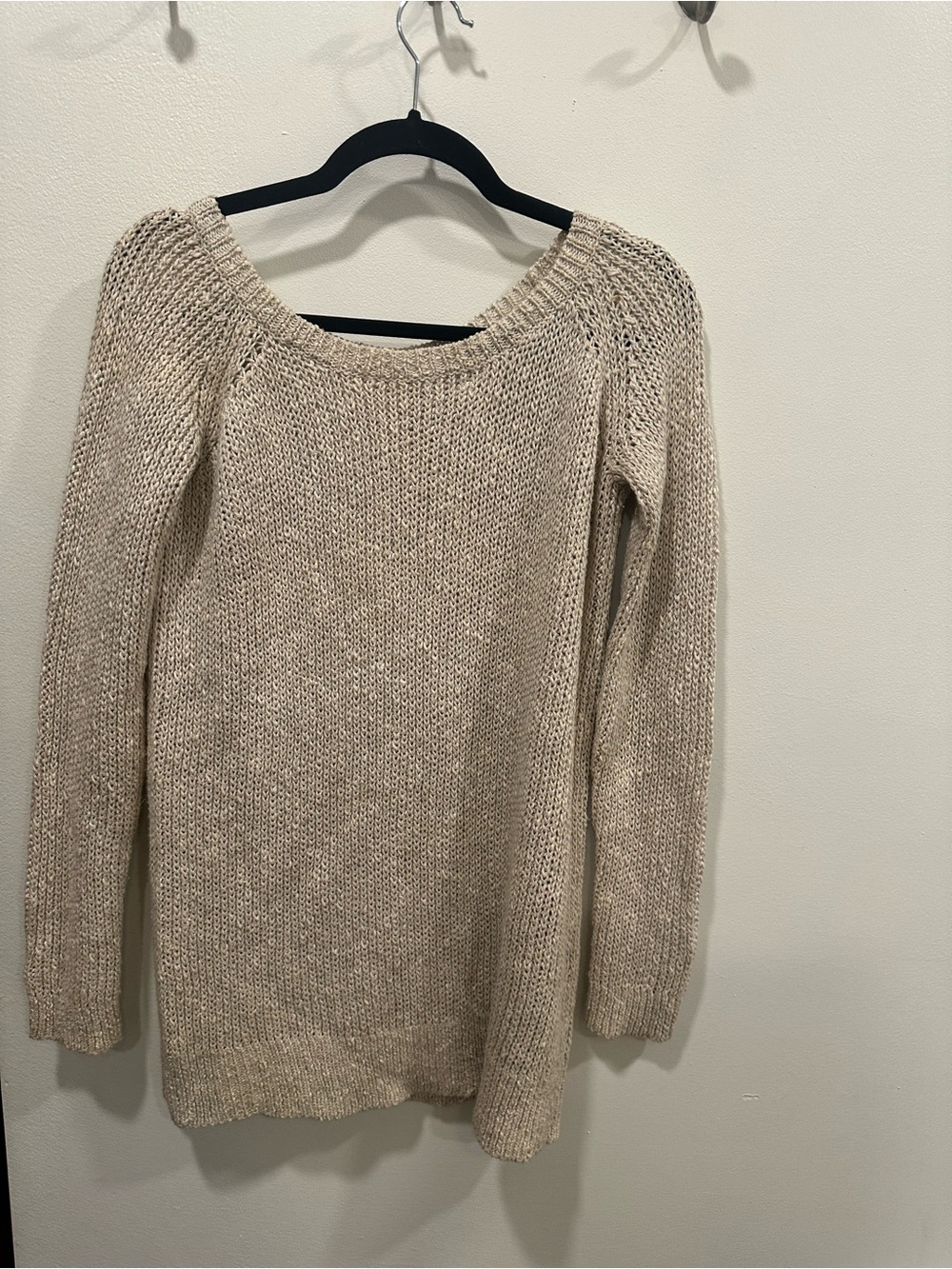 Everyday Scoopneck Knit Sweater - Cream